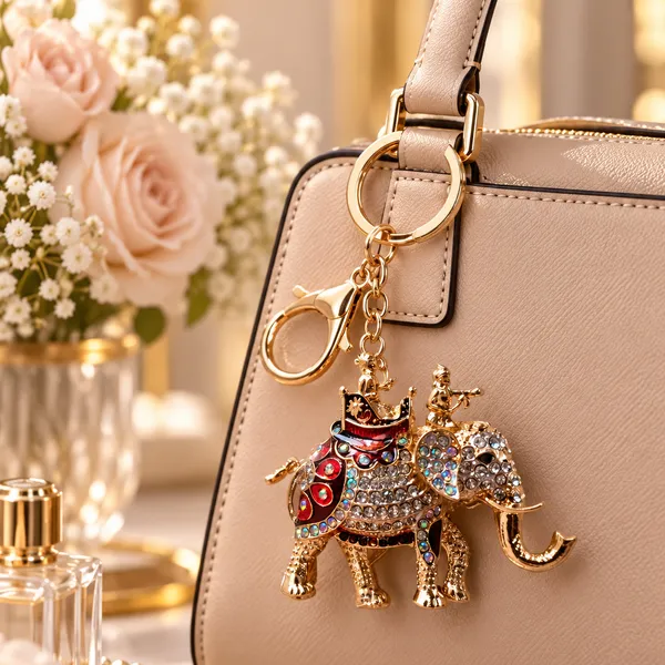 Keychain_Chhatrapati_Shivaji_With_Royal_Elephant_Crystal_Rhinestone_Default_Title