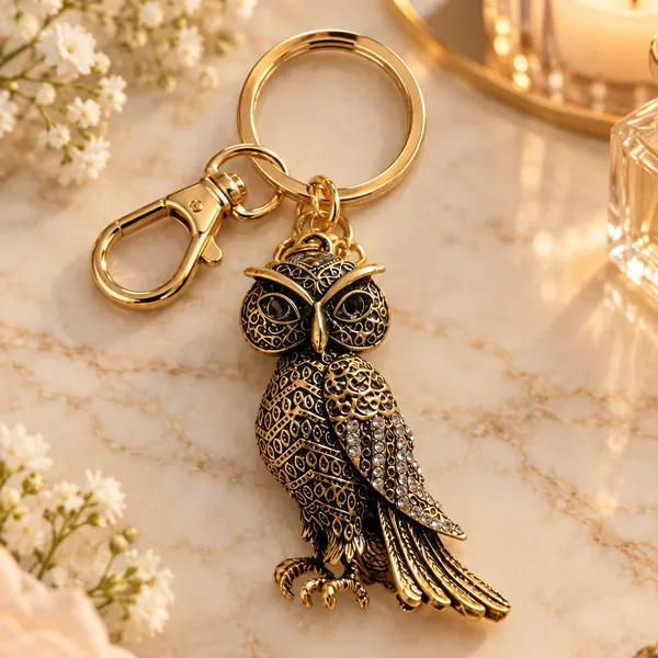 Keychain_Vintage_Owl_Crystal_Keychain_Default_Title