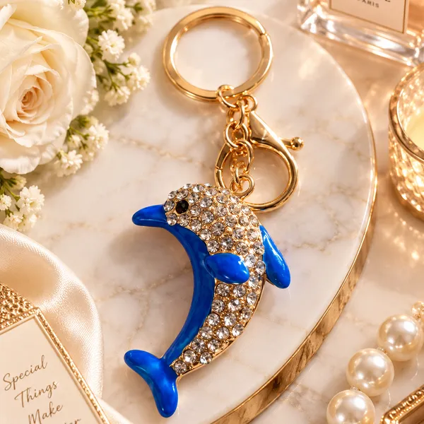 Keychain_Sparkling_Blue_Dolphin_Crystal_Keychain_Default_Title
