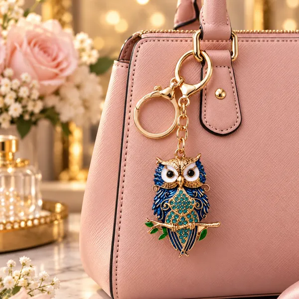 Keychain_Royal_Blue_Owl_Crystal_Keychain_Default_Title