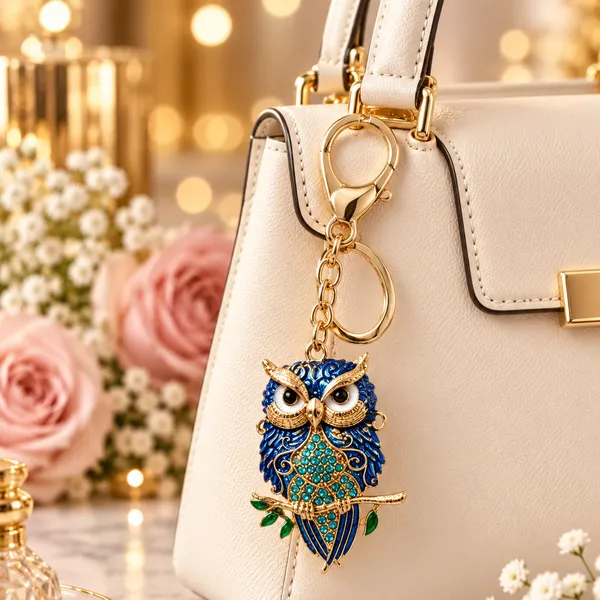 Keychain_Royal_Blue_Owl_Crystal_Keychain_Default_Title