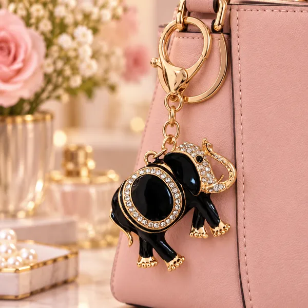 Keychain_Royal_Black_Elephant_Crystal_Keychain_Default_Title