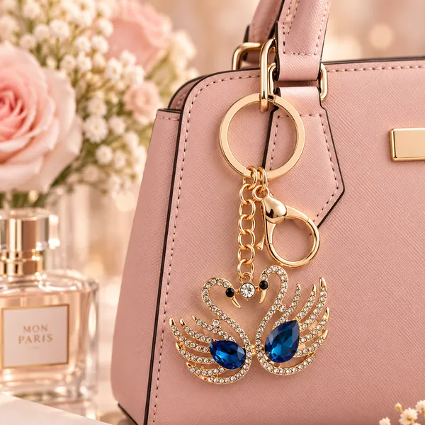 Keychain_Royal_Twin_Swan_Crystal_Keychain_Default_Title