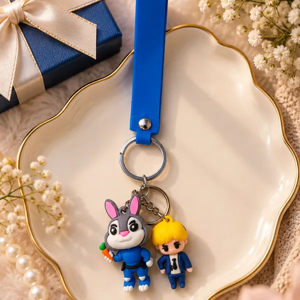 Keychain_Bunny_Duo_3d_Character_Keychain_With_Blue_Wrist_Strap_Default_Title