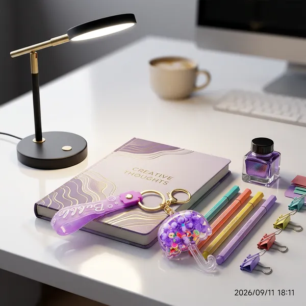Keychain_Bubble_Pop_Umbrella_Shaker_Keychain_With_Wrist_Strap_Purple