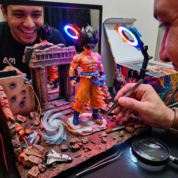 Anime_Golden_Saiyan_Warrior_Premium_Anime_Action_Figure_Battle_Edition_Default_Title