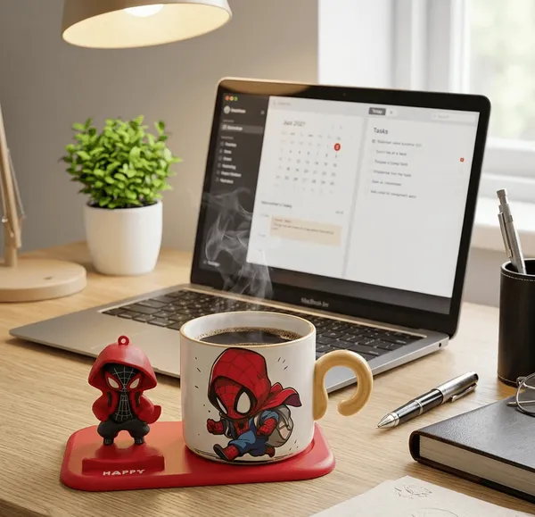 M_N_Premium_Ceramic_Coffee_Mug_Tray_Set_Stir_Collectible_Figure_Default_Title