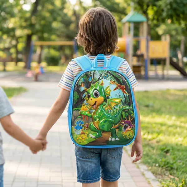Backpack_Kids_Green_Dino_Dragon_3d_Backpack_Default_Title