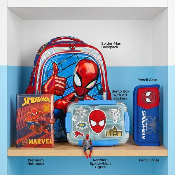 Pidey_Full_School_Combo_Set_3d_Backpack_Bento_Premium_Lunch_Box_Stationary_Case_Diary_Spideey_Newspaper_Mini_Figurine_Default_Title