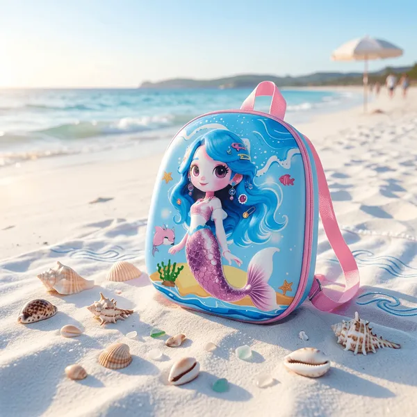 Backpack_Blue_Mermaid_3d_Kids_School_Default_Title
