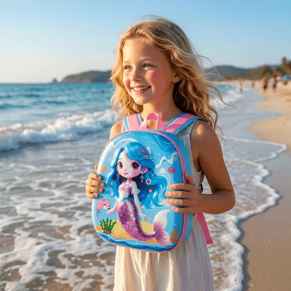 Backpack_Blue_Mermaid_3d_Kids_School_Default_Title