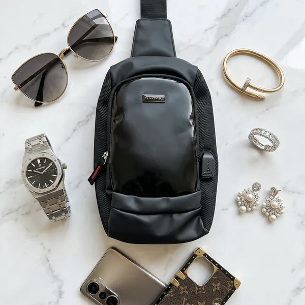Chest_Bag_Unisex_Black_Crossbody_Chest_Bag_Large_Size_With_Adjustable_Strap_Default_Title