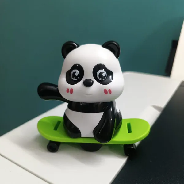 Cute_P_Nda_Skateboard_Toy_Figure_With_Green_Skateboard_Default_Title