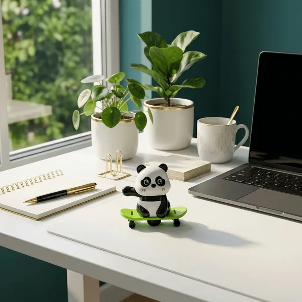 Cute_P_Nda_Skateboard_Toy_Figure_With_Green_Skateboard_Default_Title