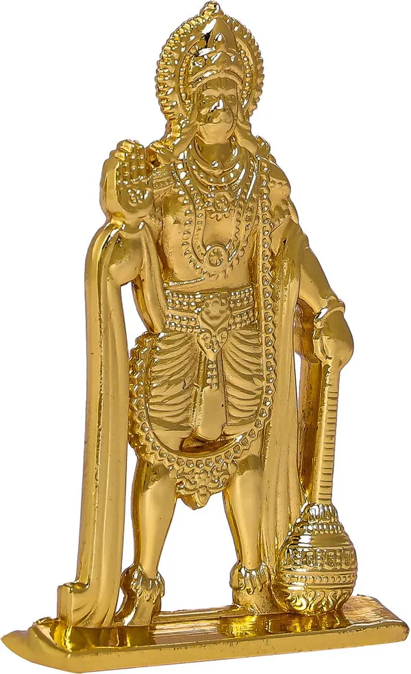 Idol_Gold_Toned_Metal_Figurine_Of_Lord_Hanuman_Default_Title