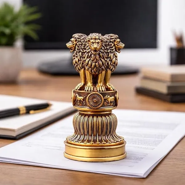 Idol_Ashoka_Lion_Capital_Statue_Golden_Finish_Default_Title