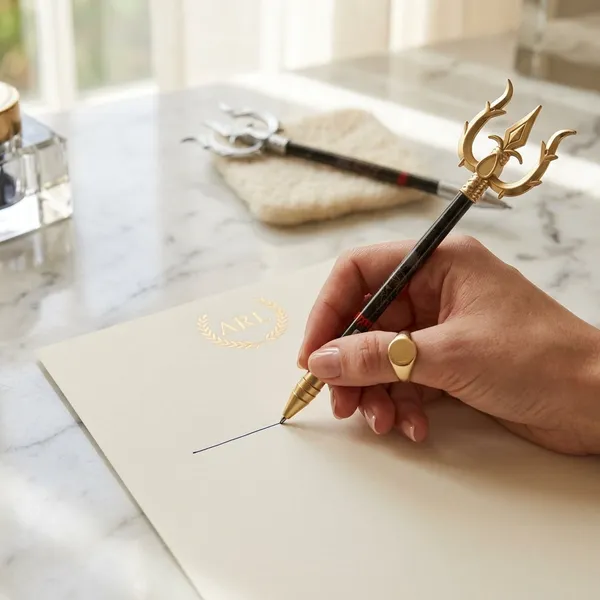 Pen_Trishul_Design_Novelty_Pen_Gold_And_Silver_Colour_Pack_Of_02_Default_Title