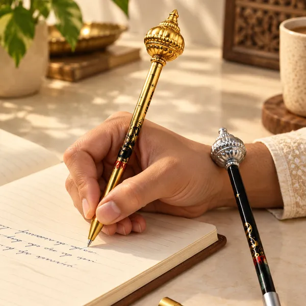Pen_Gada_Design_Novelty_Gold_And_Silver_Colour_Pack_Of_02_Default_Title
