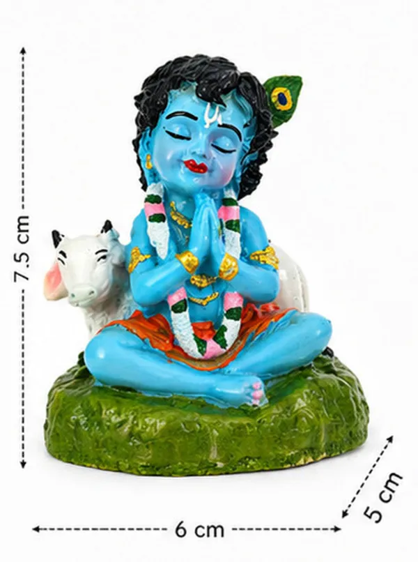 Idol_Handcrafted_Resin_Bal_Roop_Lord_Krishna_Idol_With_A_Cow_Default_Title