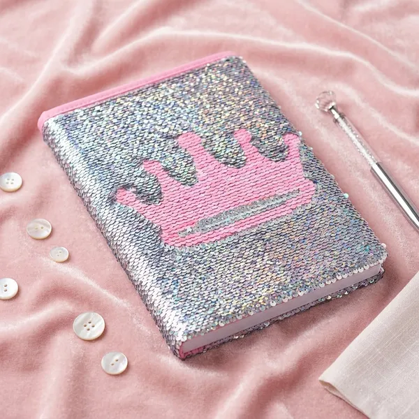 Diary_Reversible_Sequin_With_A_Pink_Crown_Design_Default_Title