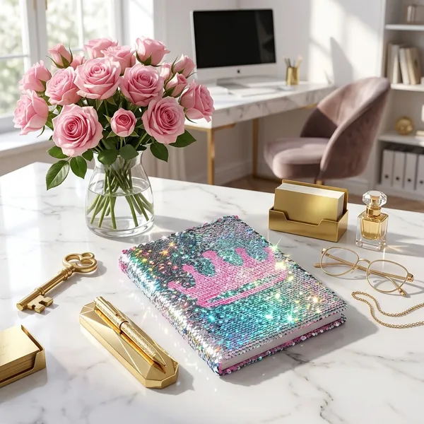 Diary_Reversible_Sequin_With_A_Pink_Crown_Design_Default_Title