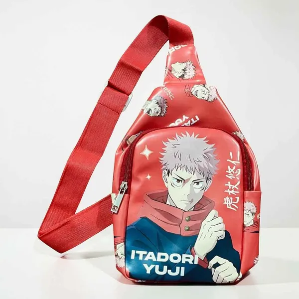 Chest_Bag_Red_Faux_Leather_Featuring_An_Anime_Print_Of_Yuji_Itadori_Default_Title