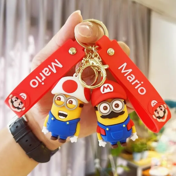 Keychain_Minion_Mario_Mashup_3d_Pack_Of_02_Default_Title