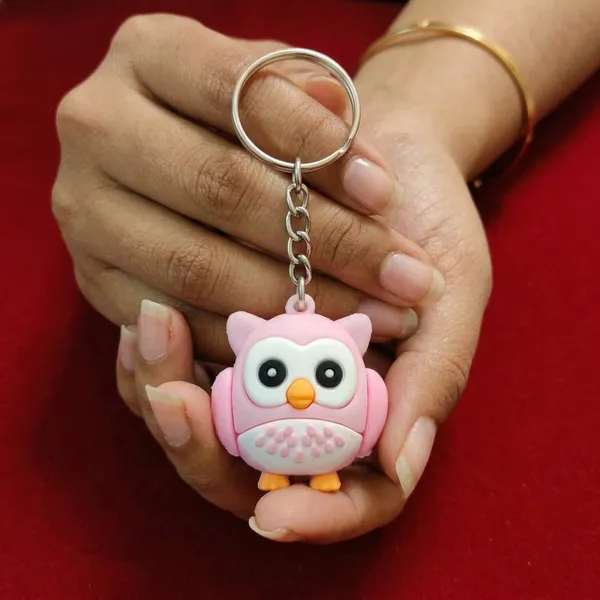 Keychain_Pink_Cartoon_Owl_Default_Title