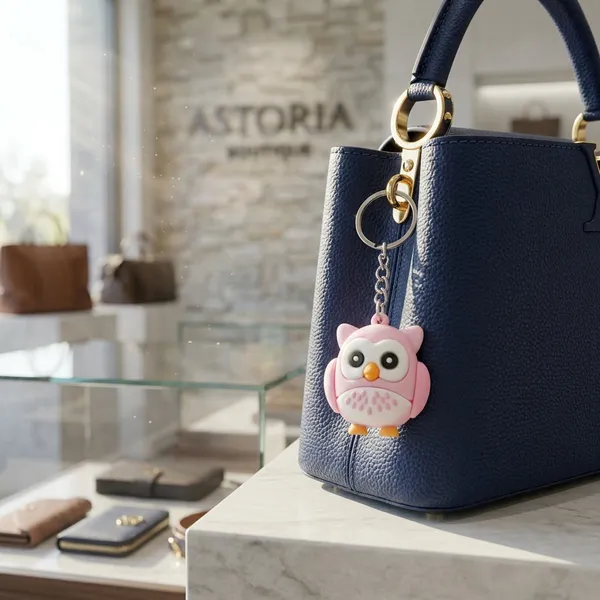 Keychain_Pink_Cartoon_Owl_Default_Title