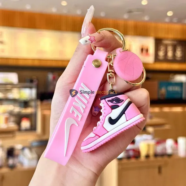 Keychain_Pink_And_White_3d_Air_Jordan_Sneaker_Default_Title