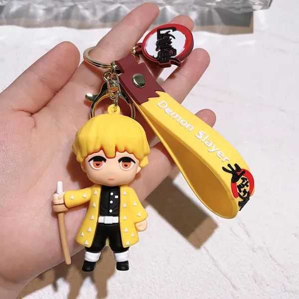 Keychain_Zenitsu_Agatsuma_3d_Pvc_Silicone_Figure_Default_Title