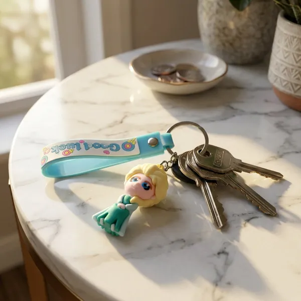 Keychain_Princess_Elsa_3d_Cartoon_Silicone_Default_Title