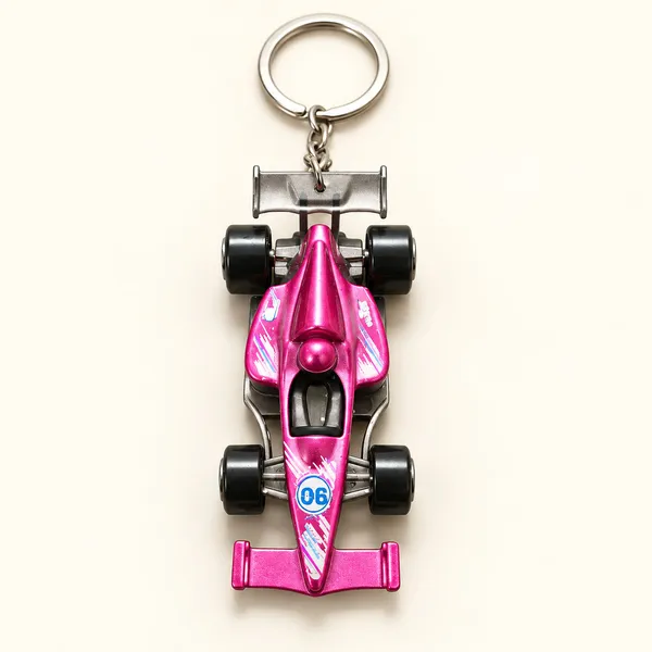 Keychain_Formula_1_Racing_Car_3d_Multicolor_White