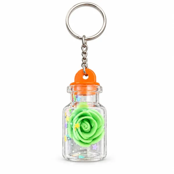 Keychain_Little_Rose_Bottle_Pink_Blue_Green_Yellow_Green