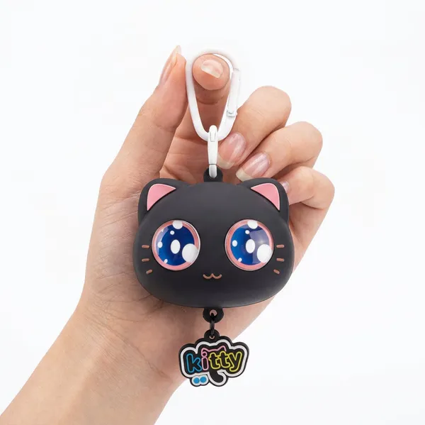 Keychain_Cartoon_Cat_Pop_Out_Eyes_Stress_Relief_Squeeze_Toy_Black