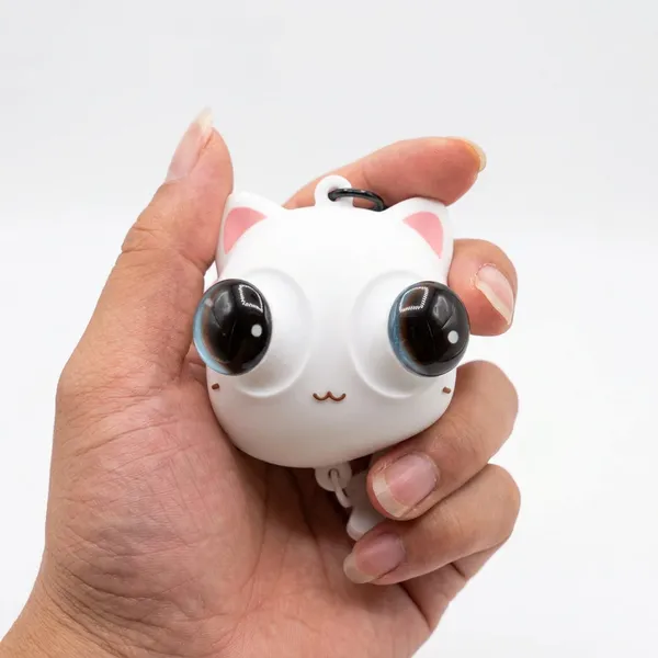 Keychain_Cartoon_Cat_Pop_Out_Eyes_Stress_Relief_Squeeze_Toy_Black