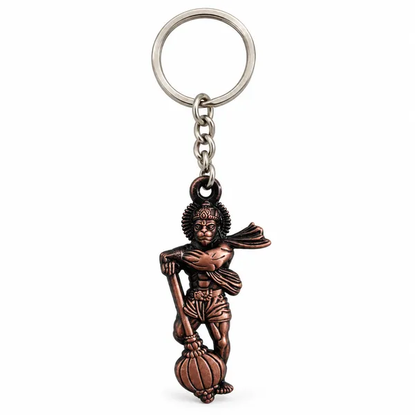 Keychain_Bajrang_Bali_Hanuman_With_Gada_Multicolor_Bronze