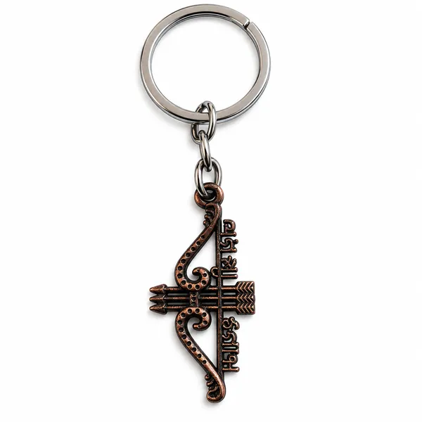 Keychain_Jai_Shree_Shyam_Metal_Design_Bronze