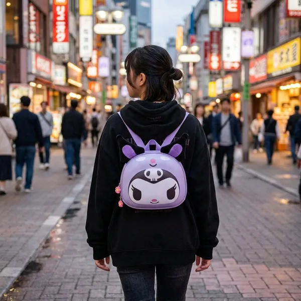 Backpack_Purple_Sanrio_Kuromi_3d_Hardshell_Default_Title
