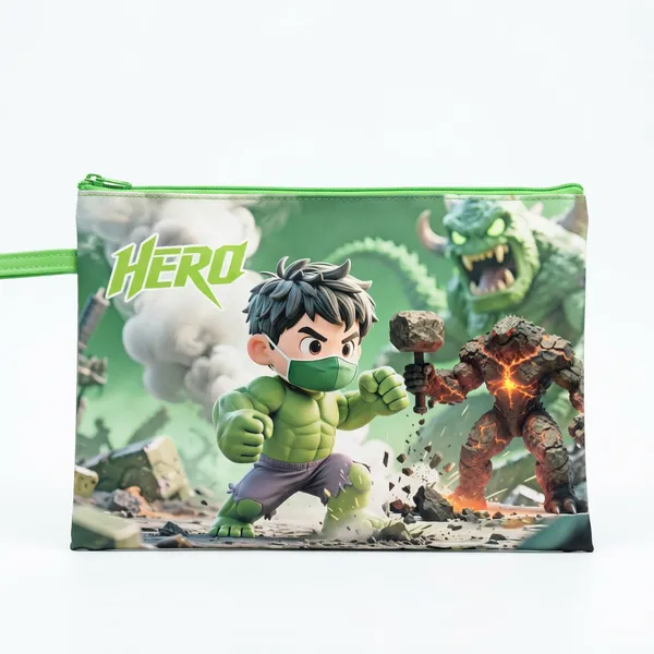 Document_Pouch_Green_Superhero_A4_Default_Title