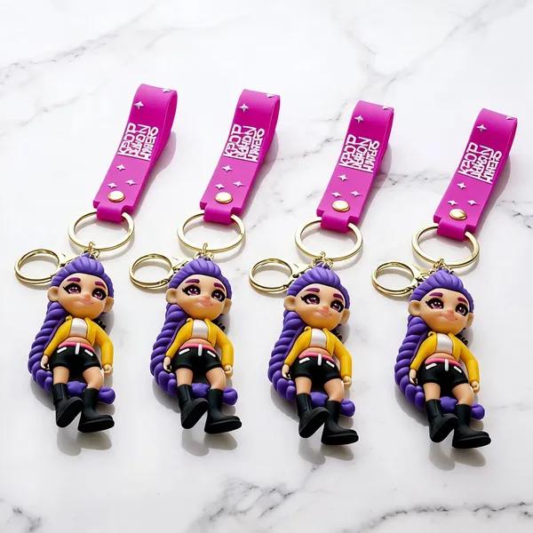 K-Pop_Character_Rubber_Plastic_Keychain