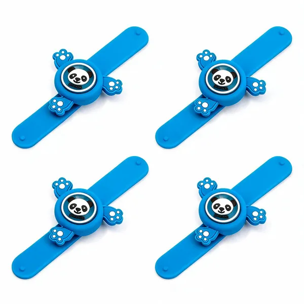 Blue_Silicone_Panda_Wristband_For_Kids