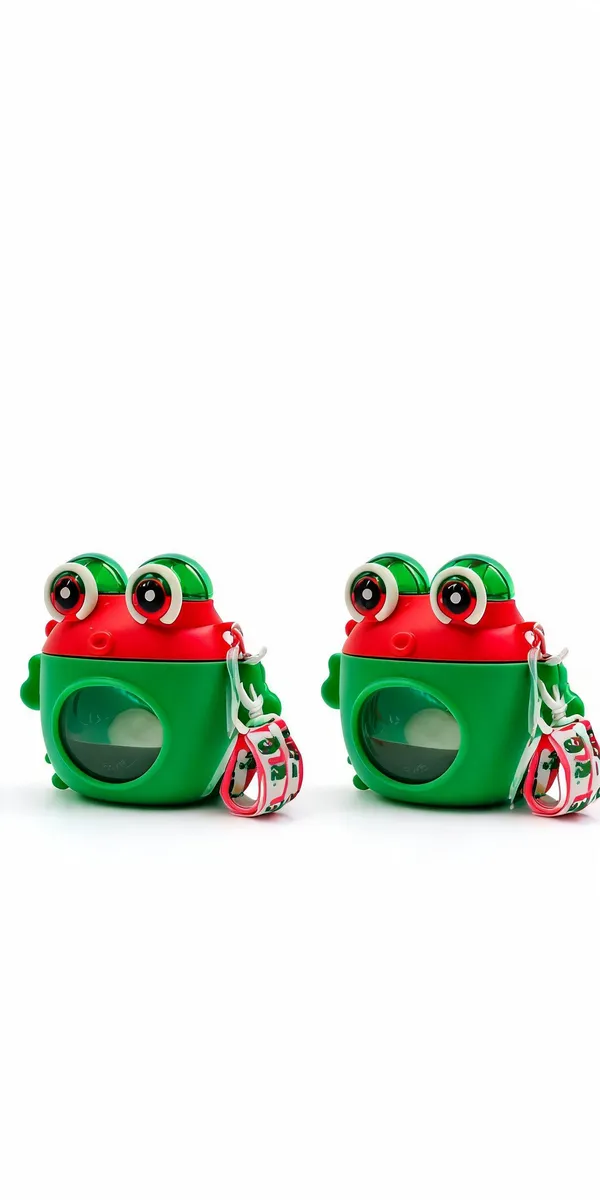 Plastic_Frog_Themed_Kids_Water_Bottle_With_Strap