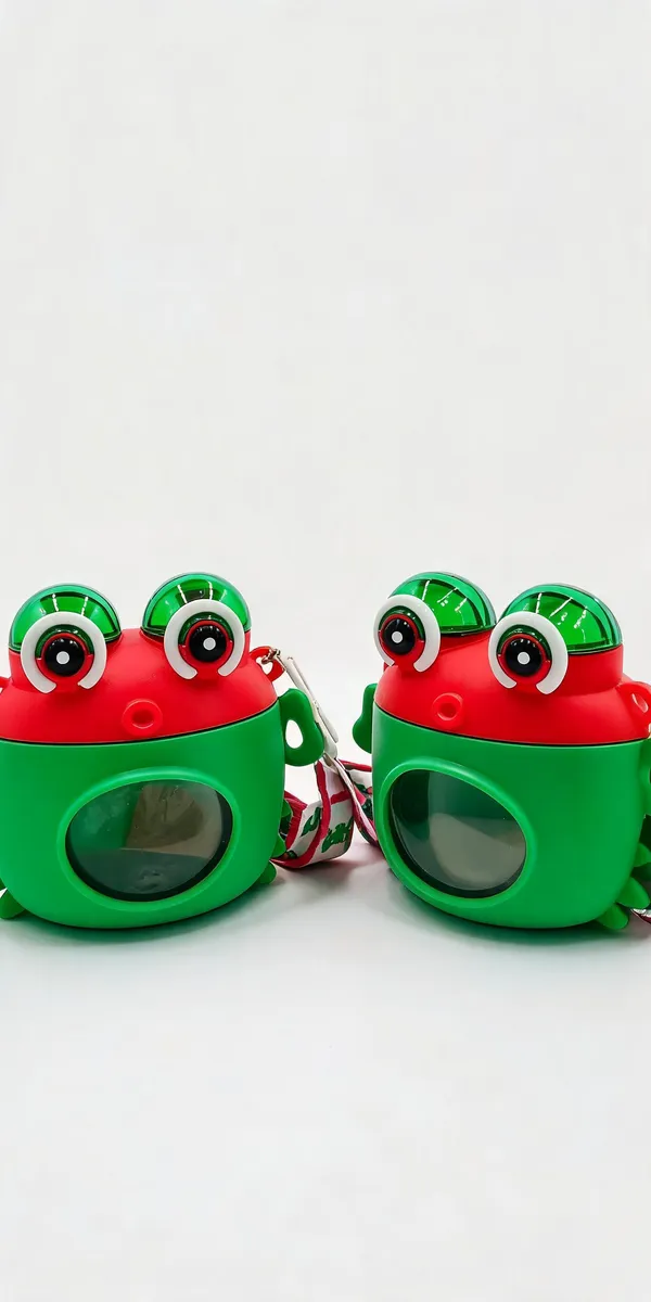 Plastic_Frog_Themed_Kids_Water_Bottle_With_Strap