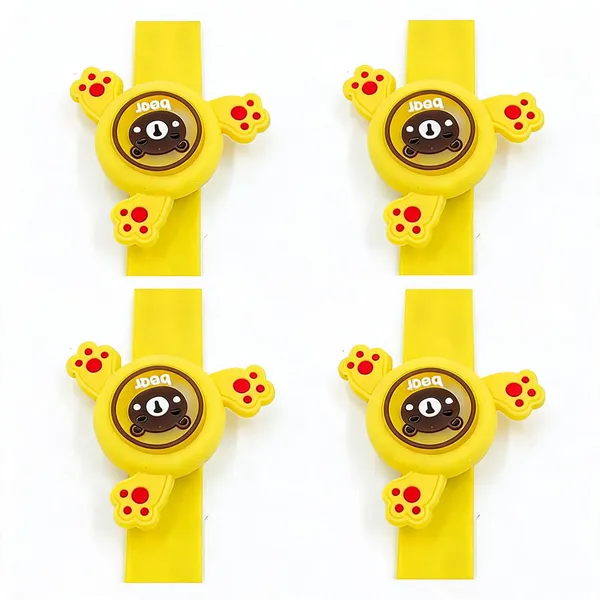Yellow_Bear_Silicone_Wristband_For_Kids