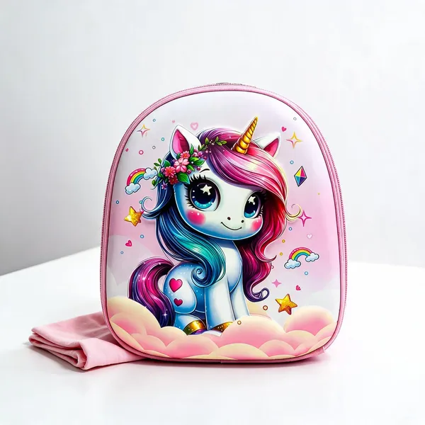 Rexine_Unicorn_Print_School_Backpack_For_Kids
