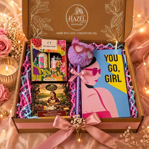 Girl_Boss_Rakhi_Hamper_With_Chocolates_And_Beauty_Essentials