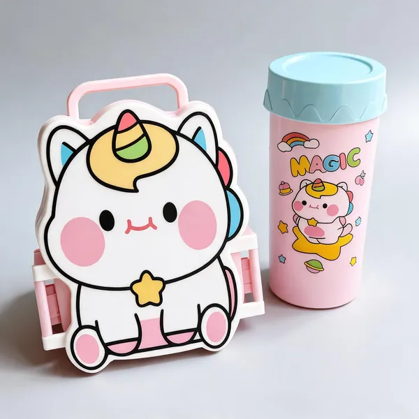 Plastic_Unicorn_Print_Lunch_Box_And_Water_Bottle_Set_For_Kids