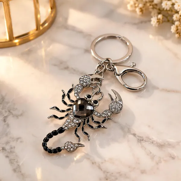Black_Crystal_Scorpion_Rubber_Plastic_Keychain_Charm