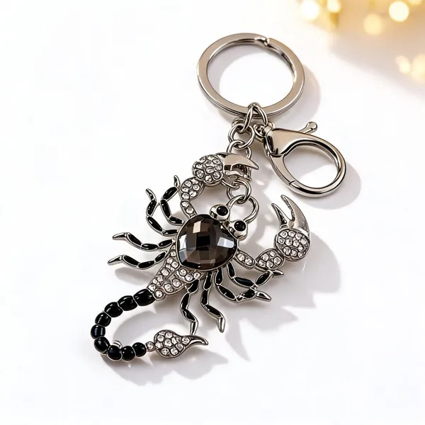 Black_Crystal_Scorpion_Rubber_Plastic_Keychain_Charm